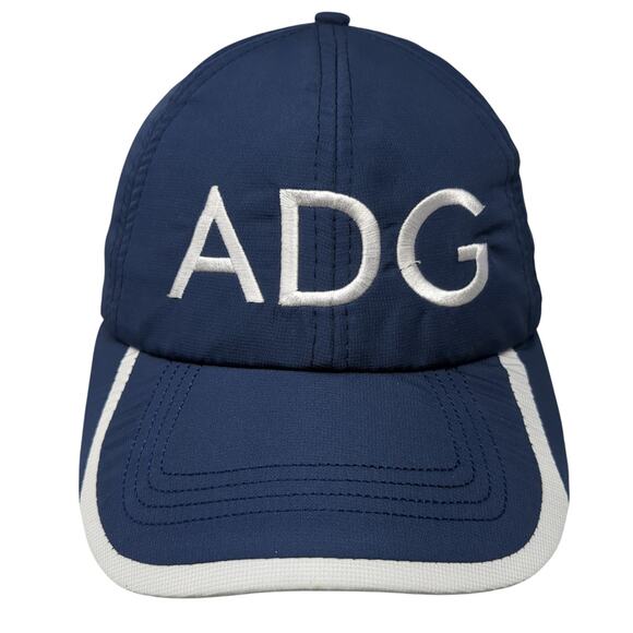 ADG Strapback Baseball Cap Blue One Size Adjustable Embroidered 6 Panel Hit Wear - Picture 1 of 9